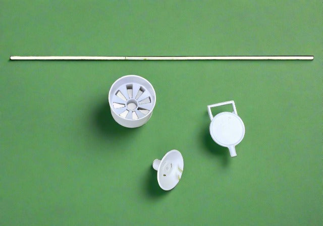 Cup, Flag & Pole - white only