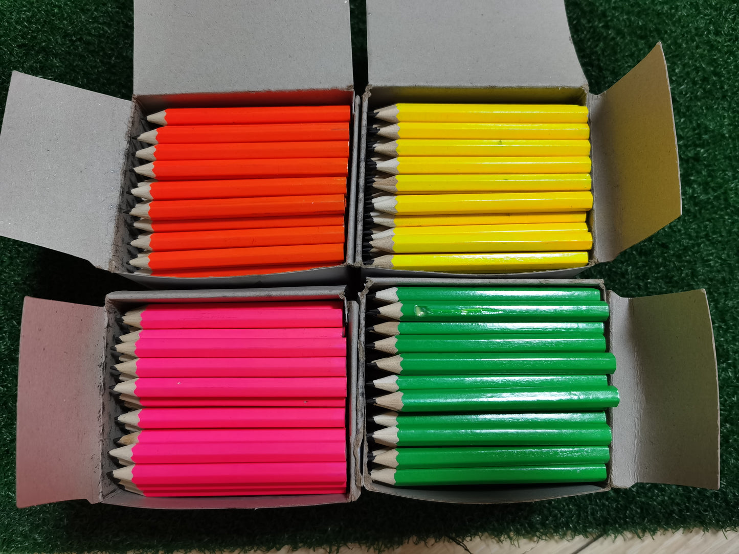 Wooden Pencils - Neon 100 pack (New stock arriving Monday, 1st Dec.)