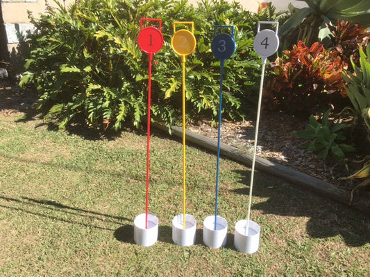 Cup, Flag & Pole (Set of 4) - (New stock due late mid/late May)